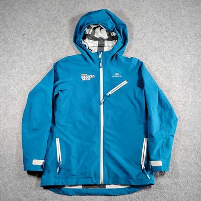 Akova Kids Blue Team Palisades Tahoe Elevated Hardshell Ski Jacket Size 10