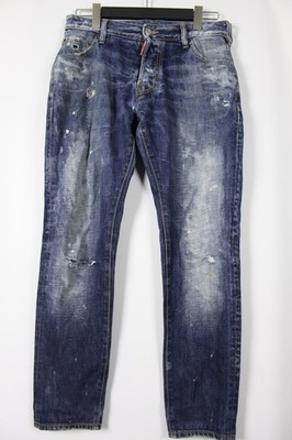 DSQUARED2 Denim Blue Regular Straight Jeans Size 48