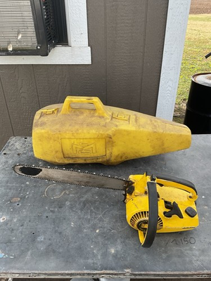 #ad #ad Mcculloch Power Mac 6 Chainsaw With Case Parts Only Pulls Good $79.99