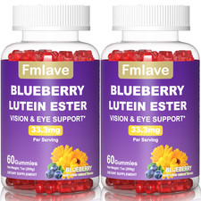 2pcs Eye Health Supplement Lutein Ester Vision Health Eye Strain Support Gummies