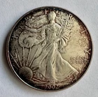 2002 DATED .999 FINE SILVER EAGLE WALKING LIBERTY DOLLAR BULLION ROUND COIN