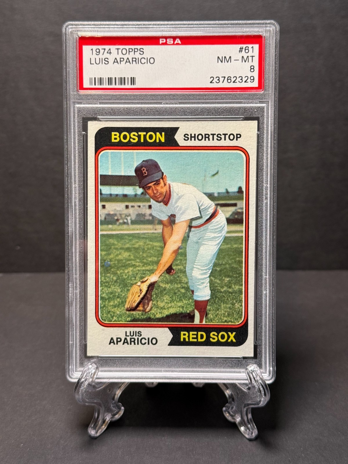 1974 Topps Baseball #61 Luis Aparicio - PSA 8 NM-MT