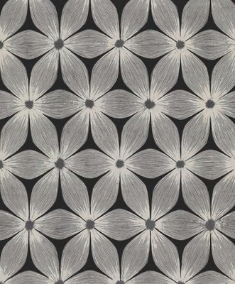 Candice Olson C12305 Everlasting Black and Silver Wallpaper 3 Rolls Flower Print