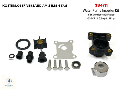 394711 Johnson/Evinrude 9,9 PS und 15 PS Impeller-Wasserpumpen-Reparatursatz