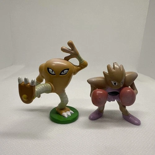 Vintage Tomy Pokemon Toy Lot Of 2 Hitmonchan Hitmonlee 90s 1999