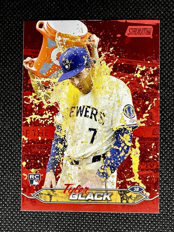 Tyler Black (RC) 2024 Topps Stadium Club - Red Foil #177 Milwaukee Brewers