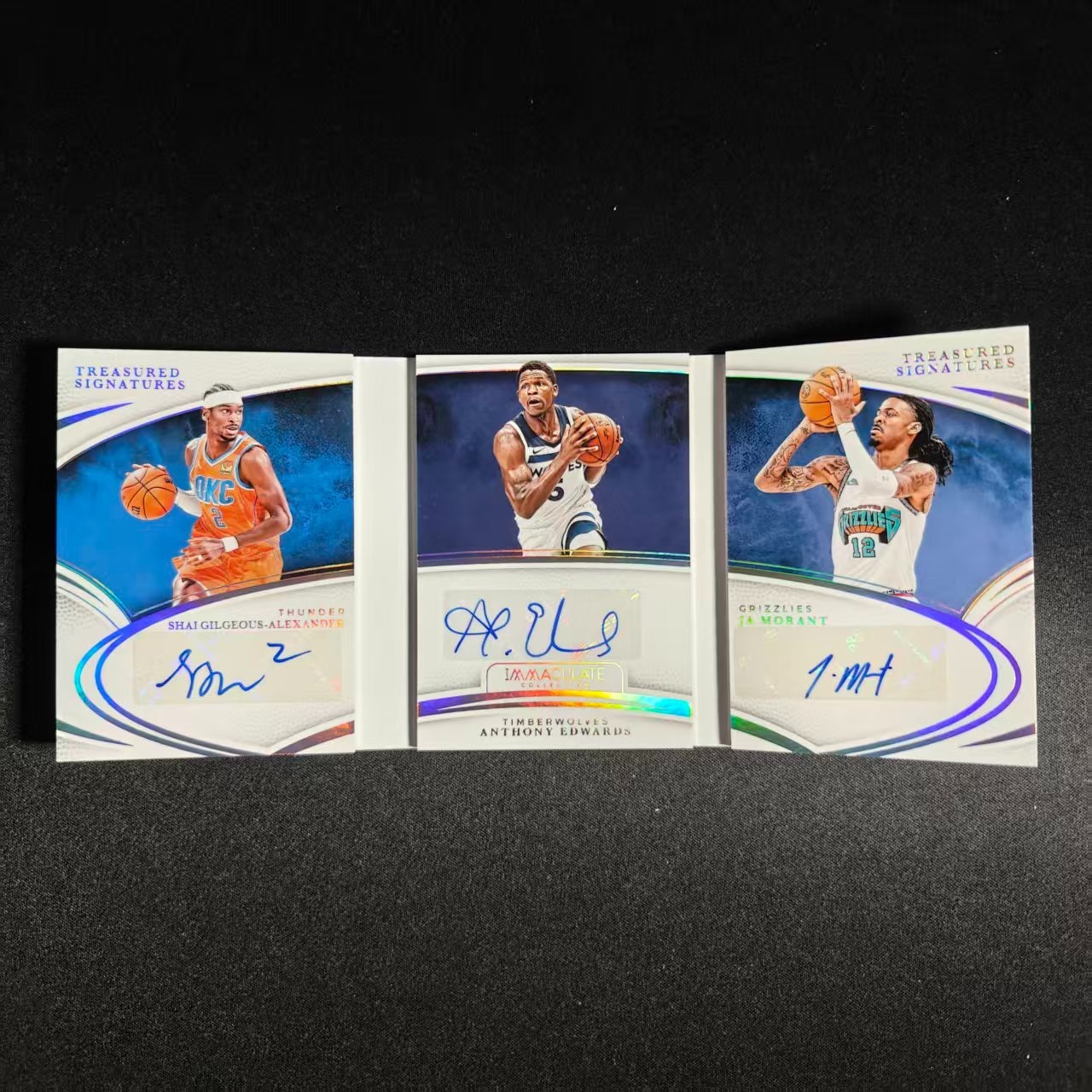 🍄DT 2024-25 PANINI IMMACULATE TREASURED AUTO BOOKLET/5 ALEXANDER EDWARDS MORANT