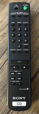 SONY RM-DX200 CD PLAYER CHANGER REMOTE CDP-CX200 CDP-CX210 CDP-CX225 CDP-CX681