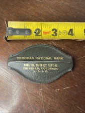 Trinidad Colorado Trinidad National Bank Vintage Leather Coin Purse