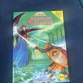 Libro adesivi Dungeons and Dragons 1987 RARO San Michele