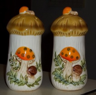 Vintage Merry Mushroom Collection Salt & Pepper Shakers Sears Roebuck 70's Japan