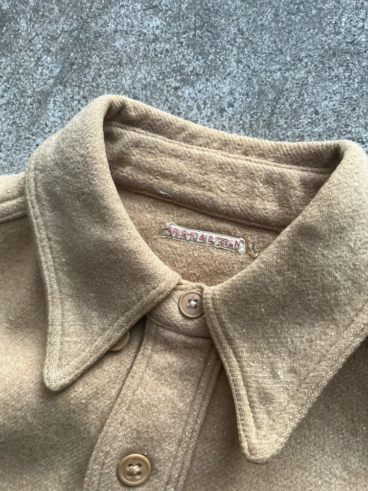 Camisa barbijo de lana vintage de 1900 de Wright y Chitson Foto 2 de 4