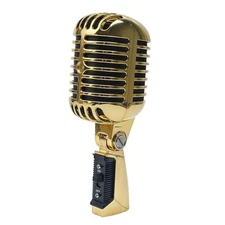 Vintage Retro Old School Microphone, Professional Classic Dynamic Wired Vocal 