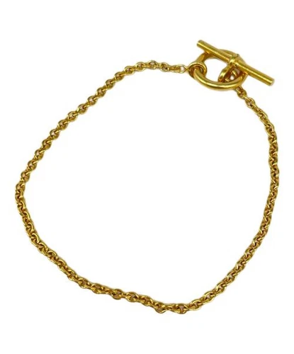 HERMÈS HERMES K18 Bracciale Catena Echape Gioielli Giappone