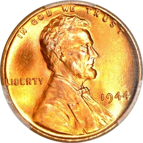 1944 1C Lincoln Cent PCGS MS66+RD (CAC)