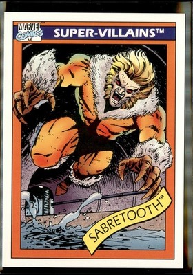 1990 Impel Marvel Universe #57 Sabretooth
