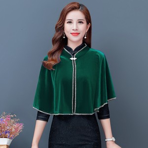 velvet cape jacket