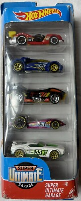 5 Pack Super Ultimate Garage Race Cars Hot Wheels Unopened 2017