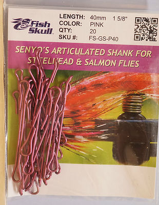 Senyo´s ARTICULATED SHANK für Salmon & Steelhead Flies 40mm oder 25mm PINK
