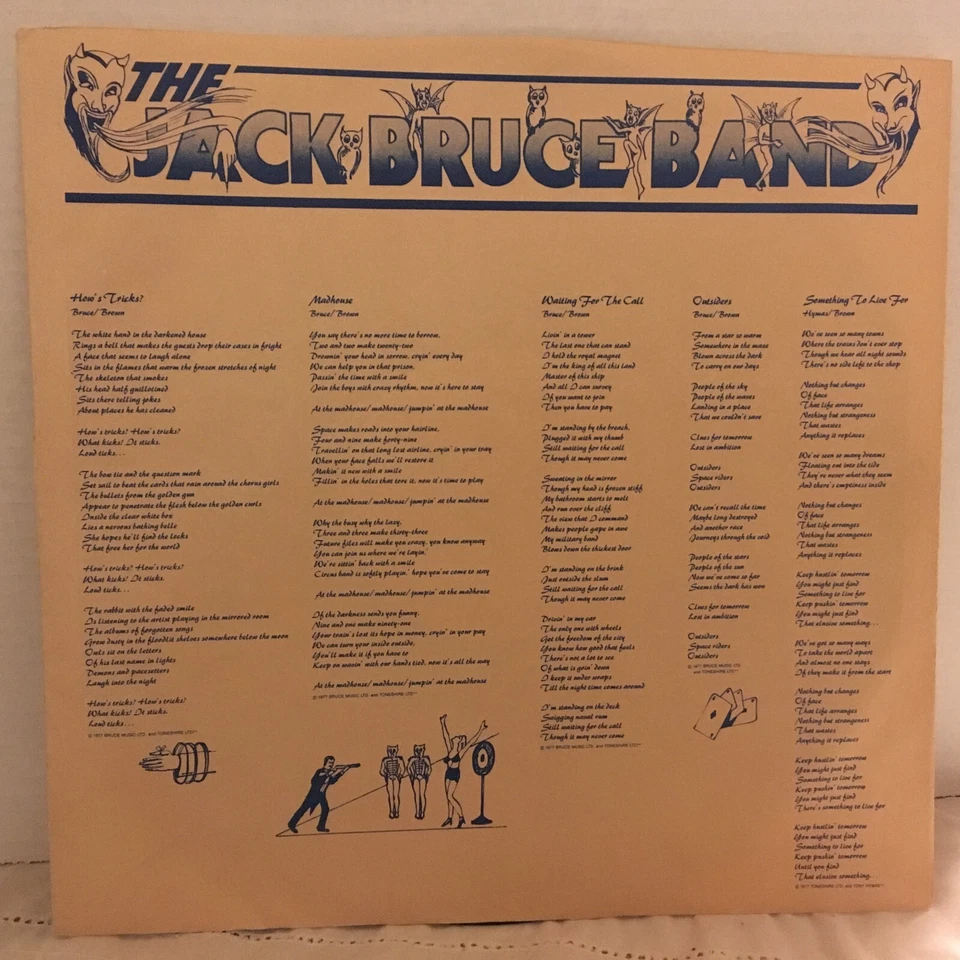 THE  JACK   BRUCE     BAND    LP     HOW,S TRICKS? - Image 3 of 4