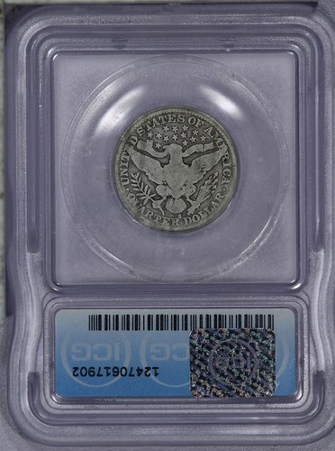 1914-S Barber Quarter 25c ICG G6 - Picture 2 of 2