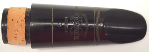 USED WS SUMNER ACOUSTICUT RUBBER 3 Bb CLARINET MOUTHPIECE, LISTING #3 - 第 1/8 張圖片