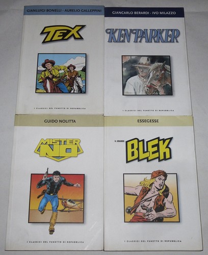 Tex + Ken Parker + Mister No + Il Grande Blek Lotto 4 Classici Fumetto Occasione