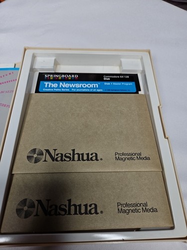 The Newsroom - Springboard - Commodore 64/128 (1985) 2 Floppy Disk - Reg Card! - Picture 7 of 11