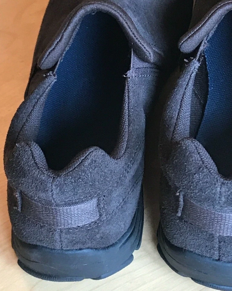 LANDS END MARRÓN GAMUZA JUNGLA SIN USAR, EN CAJA, PUNTERA DE GOMA JÓVENES NIÑOS TALLA 5M EU 37 Foto 2 de 2