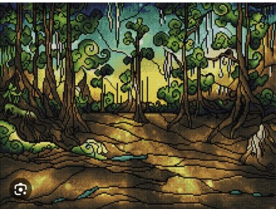 Diamond Art Club Gator Swamp Mandie Manzano 56x42cm Discontinued 