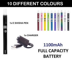 Evod Mt3 E Cigarette Vape Pen E Shisha Hookah Kit 1100 Mah Battery Charger Ebay