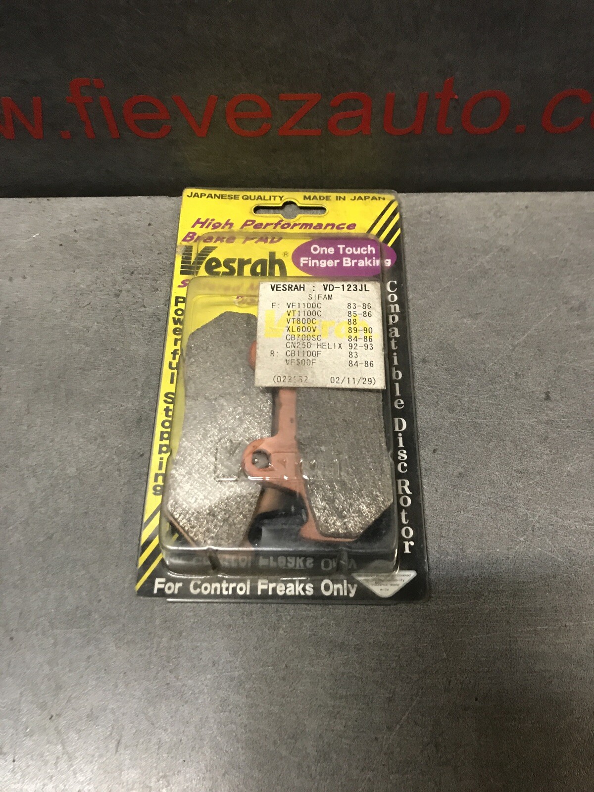Plaquettes de frein Vesrah VD-123JL pour rouler sous la pluie en sécurité