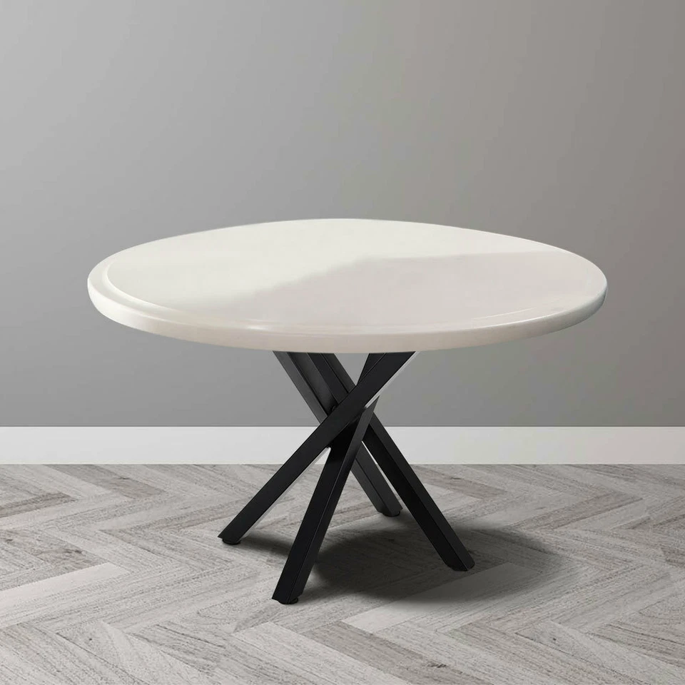 Industrial Steel Table Legs Cross Support Feet for Round/Rectangle Dining Table - Image 2 of 4