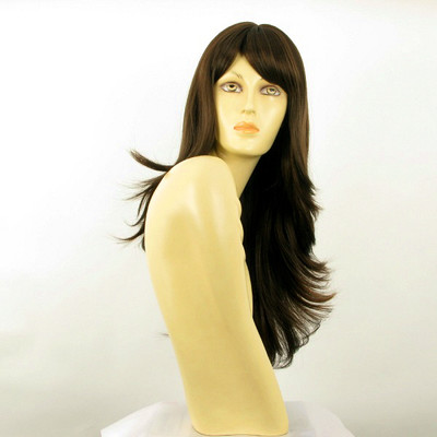 Demi-perruque Synthétique Longue 62cm - Chocolat Cuivré Méché - Bonnet Moyen - Idéale Pour Un Look Mode