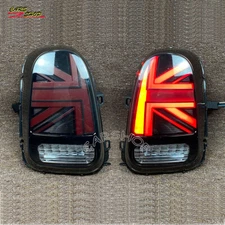 LED Red Black Union Jack Rear Tail Light Lamp Set For MINI Cooper Countryman F60