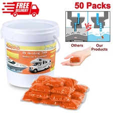 50 Packs RV Toilet Treatment Holding Tank Deodorizer for RV Black Tank Chemicals