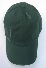 Dk Green Distressed Dad Hat/Cap Low Profile Unstructured Cotton Adjustable Strap