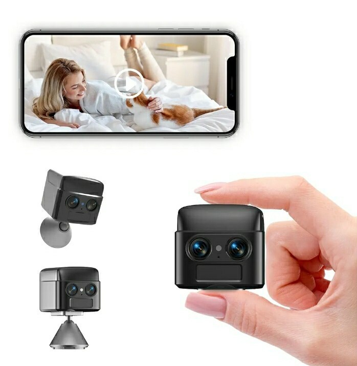 4K Wireless Indoor Security Camera with Magnetic Mount AI Face ID and 6x Zoom-image