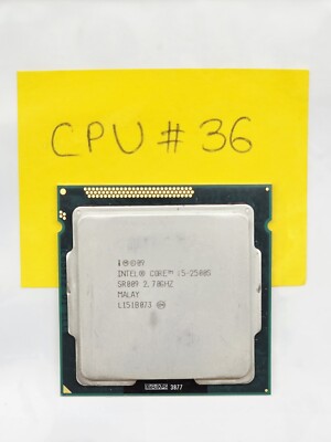 2.7 Ghz 2nd Gen Intel Core i5-2500S Quad-Core Processor SR009 Socket LGA1155 #36