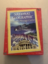 Vintage National Geographic Mystery Voyage Game University Games Board Geography