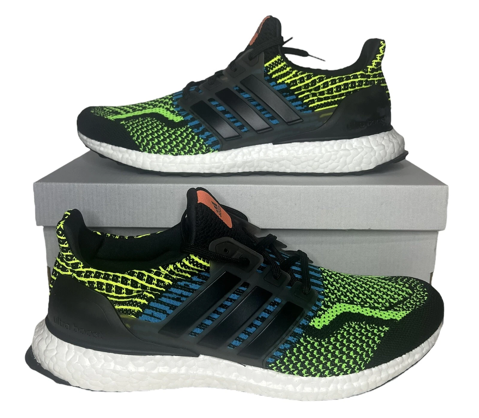 [GX4103] Adidas Mens Ultraboost 5.0 DNA Black/Green Running Shoes