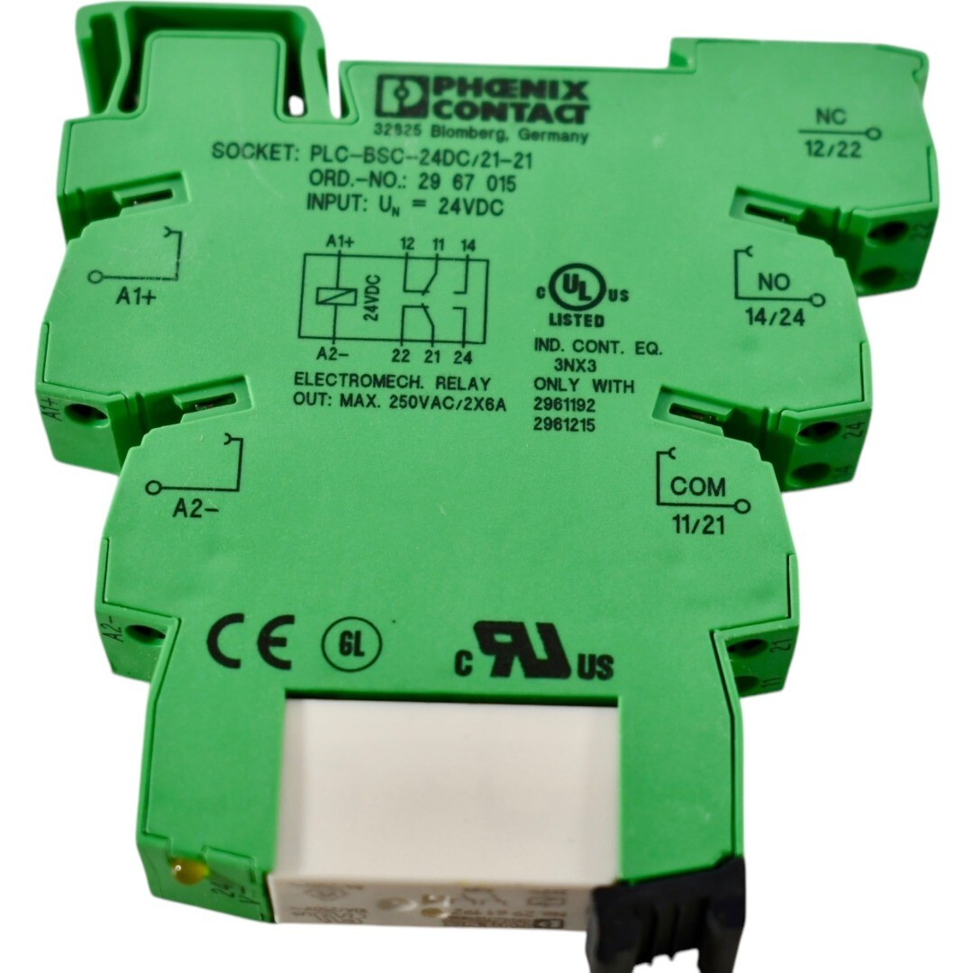 Phoenix Contact 2967015 PLC-BSC- 24DC/21-21 - Relay base 2961192