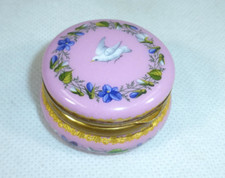 Enamel Tin Pill Box Dove