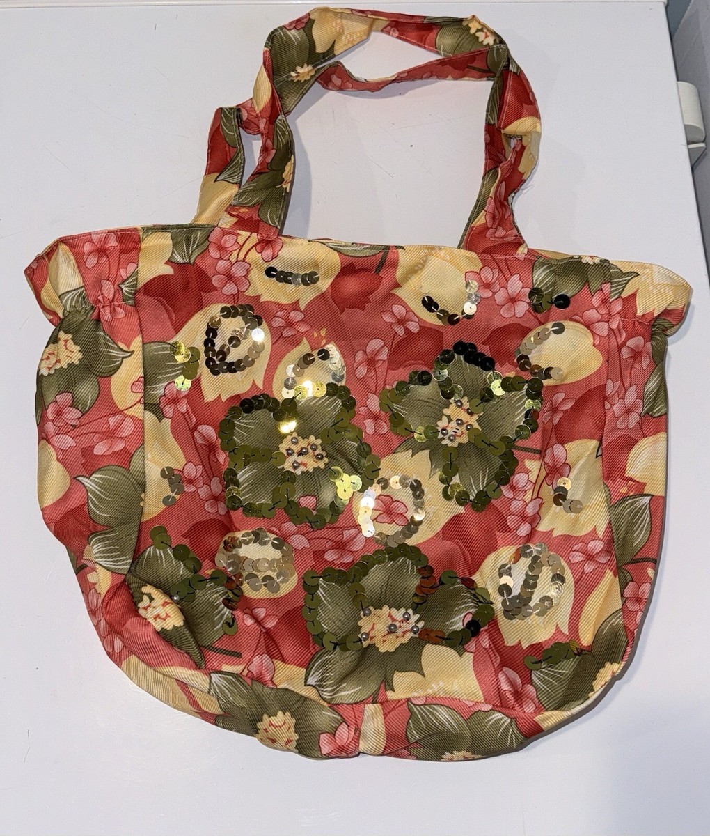 Womens Unbranded Purse Multicolor Floral Bag Zip Closure | eBay