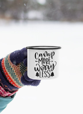 Camp More Worry Less Adventure Tasse