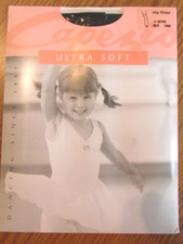 New Girls Capezio Hip Rider Nude Tights Size 8-12 50 -90 lbs. NWT  