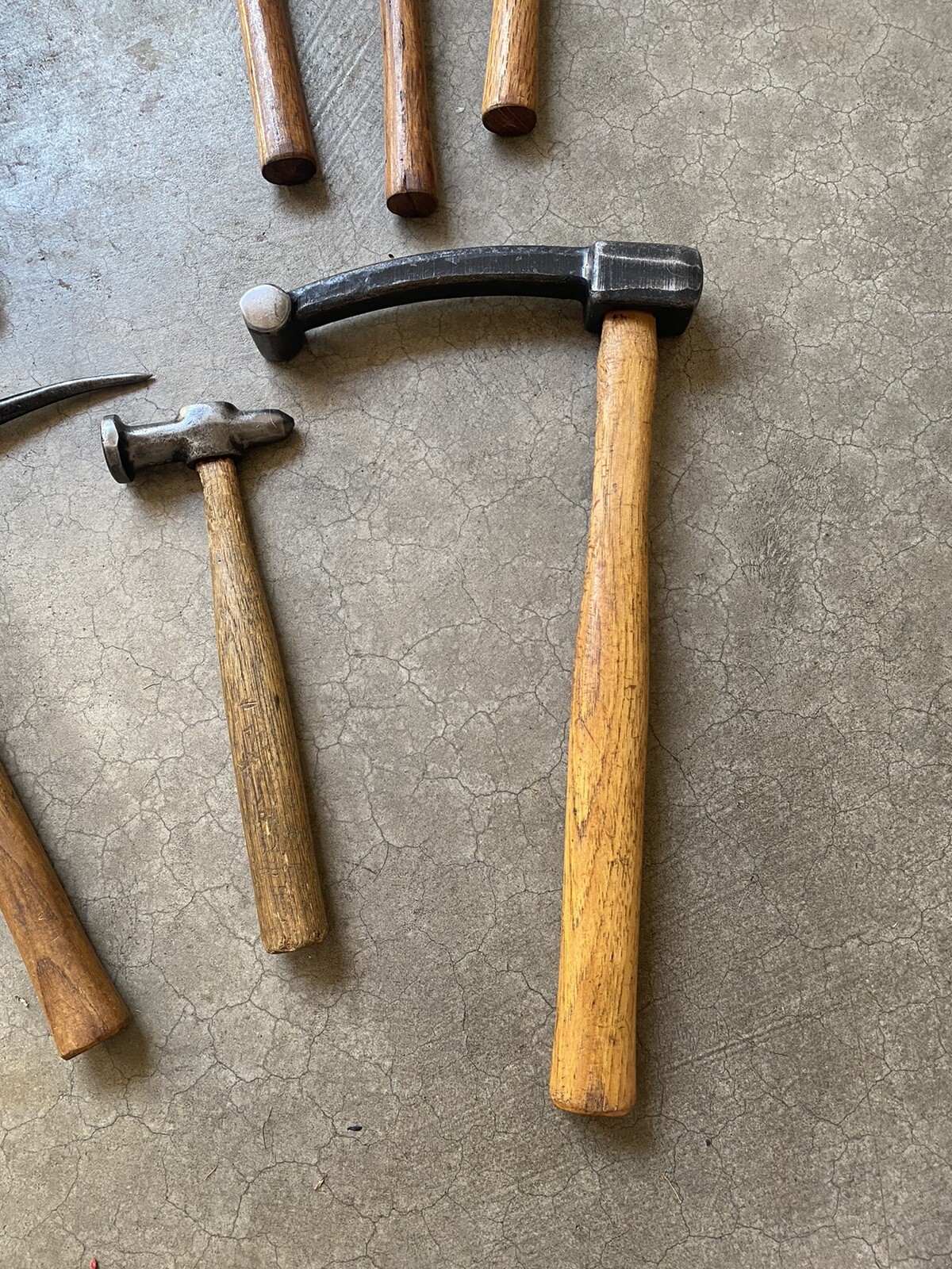 9 Pc. Vintage Auto Body Hammer Set New Britain Porter Ferguson