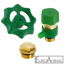 Entleerungsventil Stopfen Handrad f. KFR-Ventil Schrägsitzventil Freistromventil