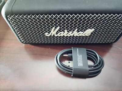 Marshall - Emberton Portable Bluetooth Speaker - Black & Brass | eBay