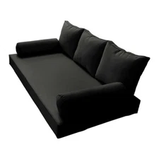 S3 Crib Size 6PC Pipe Daybed Mattress Cushion Bolster Pillow Complete Set AD109